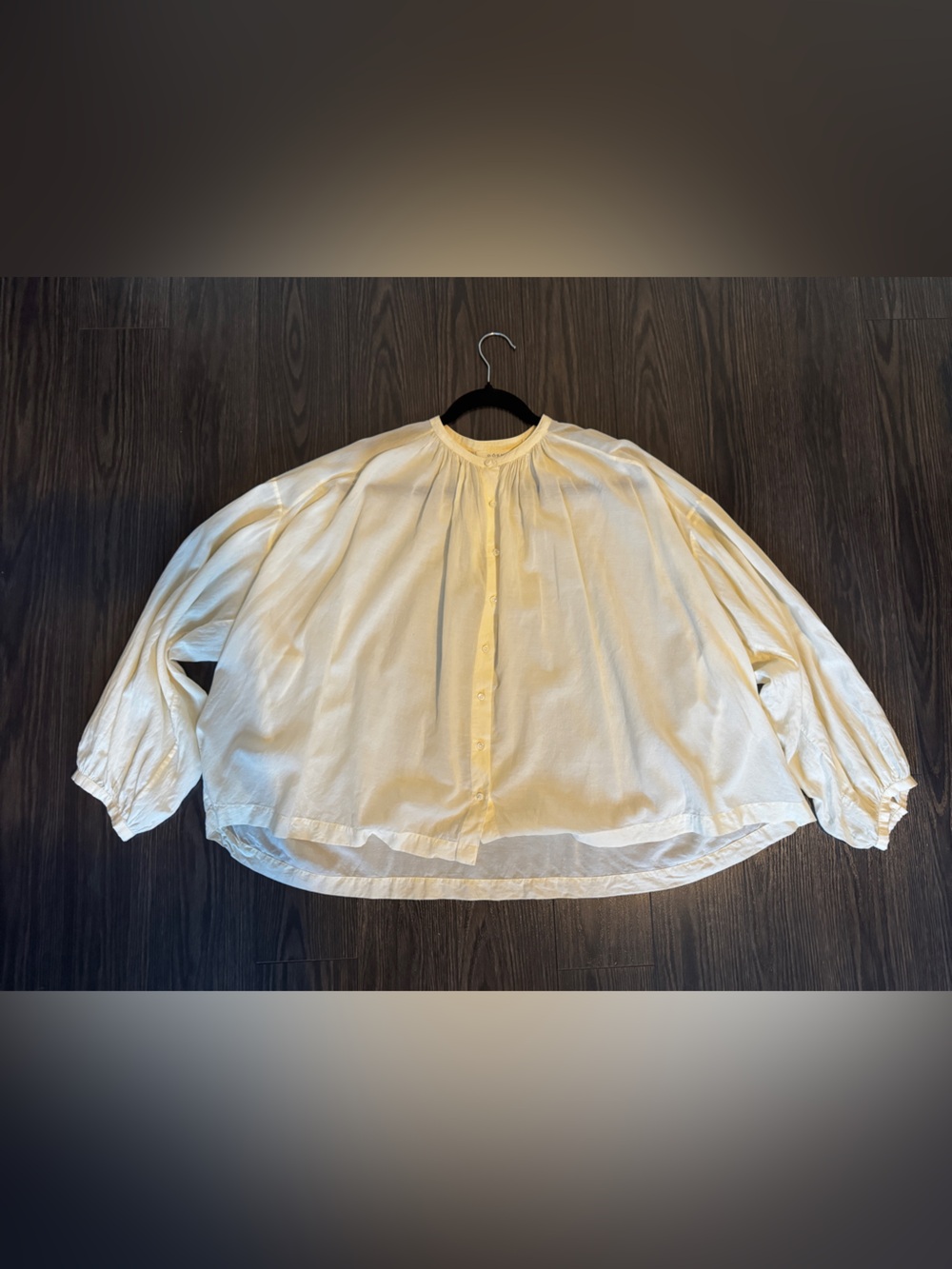 DÔEN Jane Blouse – Cream Button Up | size M